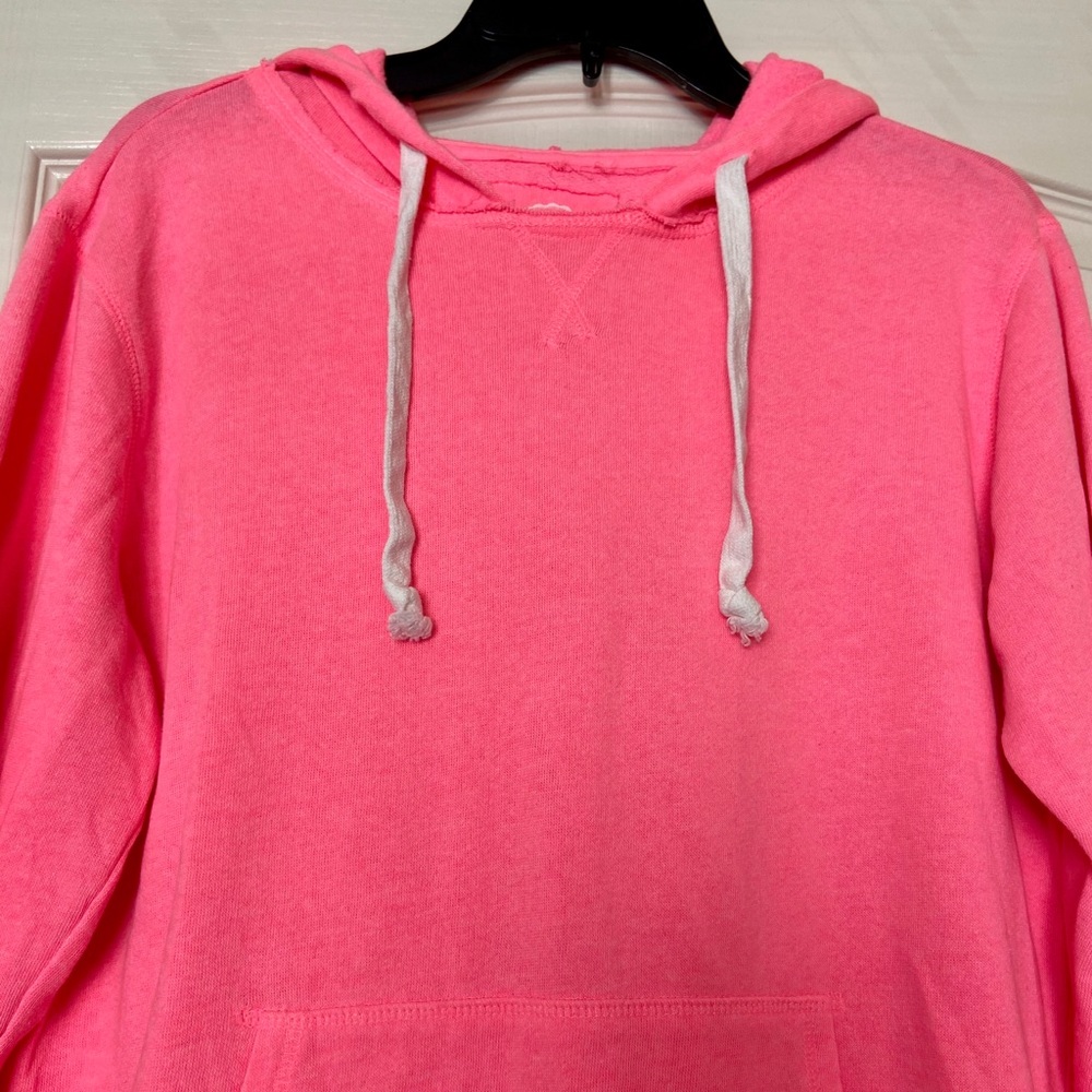 NWOT neon pink “hoodie” long sleeve tee - Picture 2 of 4